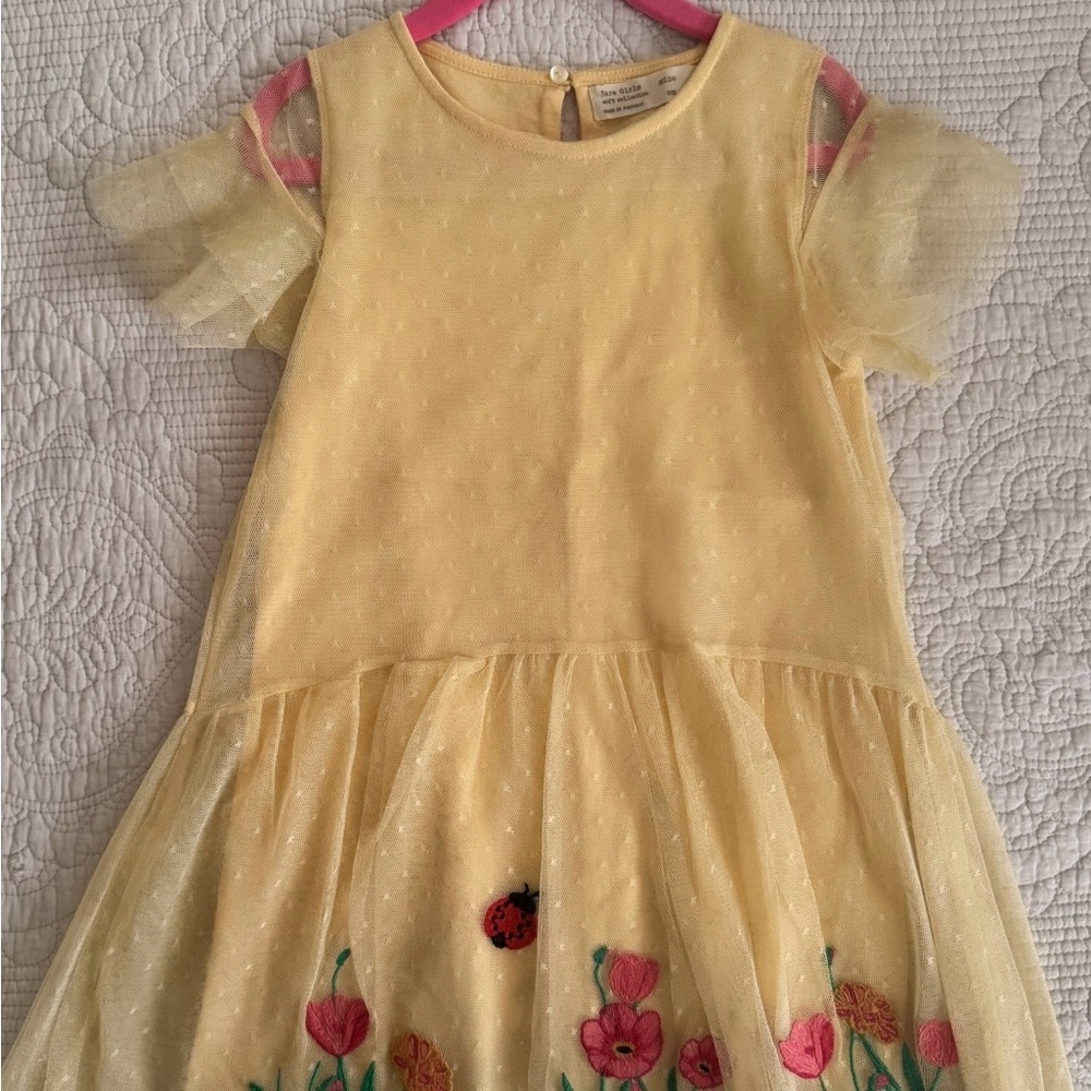 Yellow Puff Sleeve Sundress for Wedding Guest